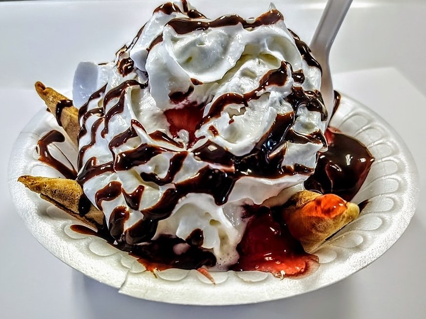 Squared Strawberry Waffle Cone Sundae copy